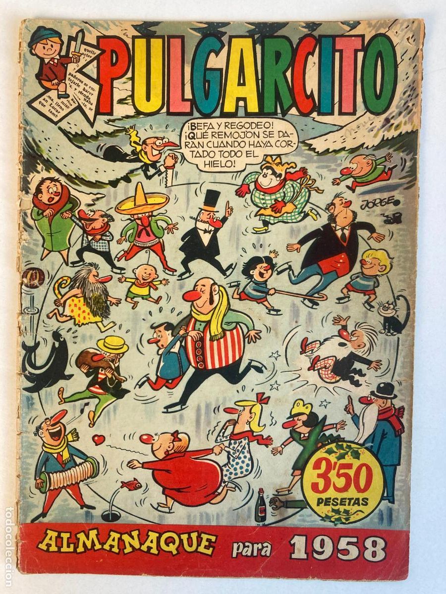 Tebeos: ALMANAQUE DE PULGARCITO 1958