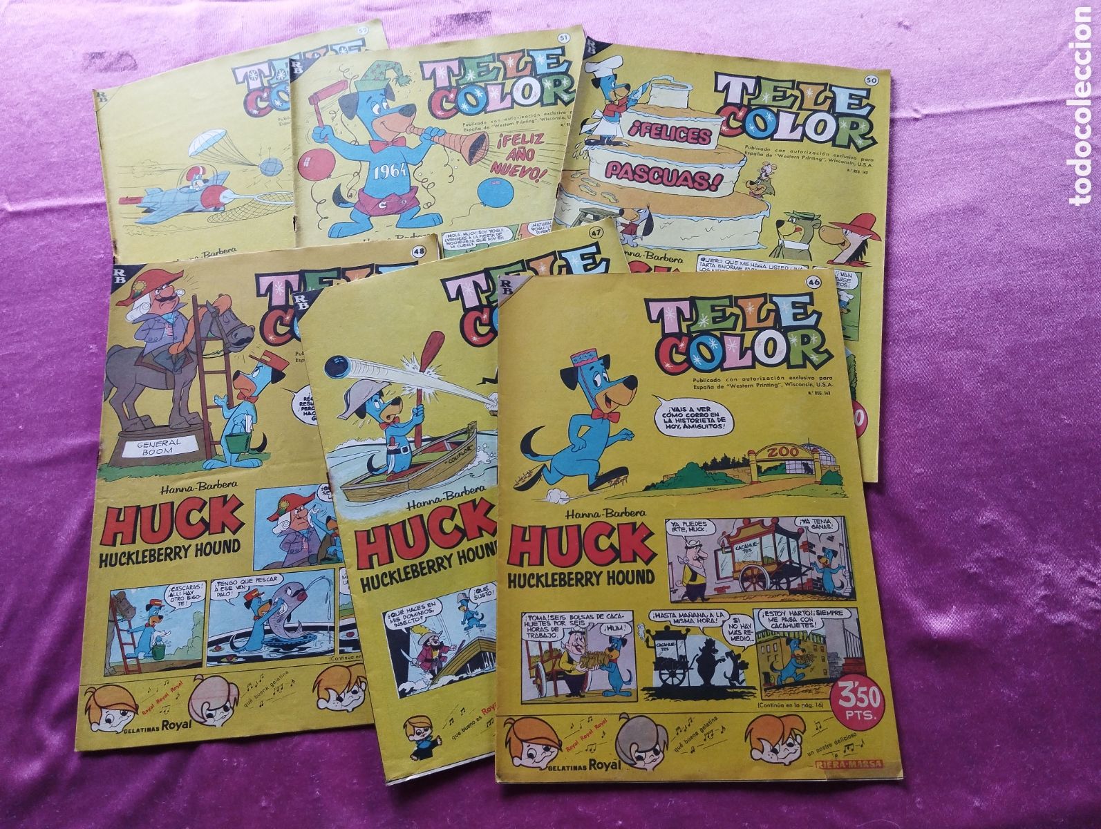 Livros de Banda Desenhada: TELE COLOR BRUGUERA 46 47 48 50 51 52 L1B2