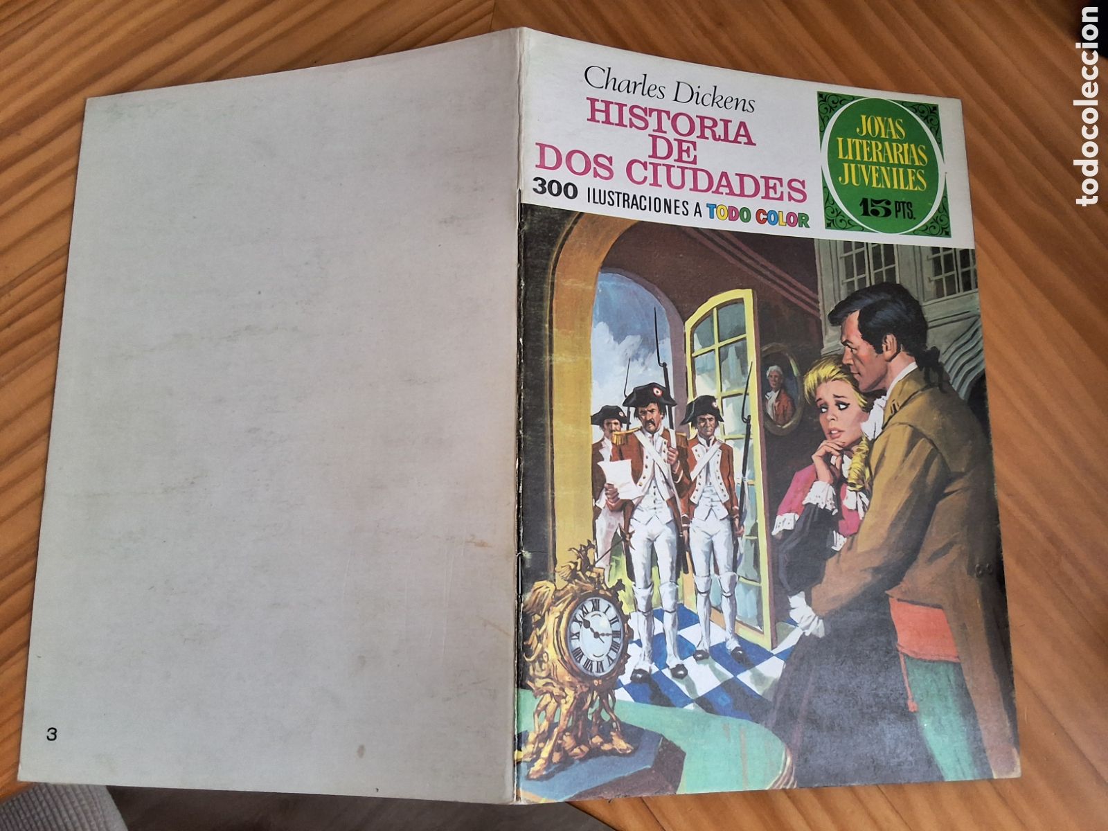 Tebeos: Joyas literarias juveniles comic n&uacute;mero 3 historia de dos ciudades a&ntilde;o 1970 edici&oacute;n 1&deg;