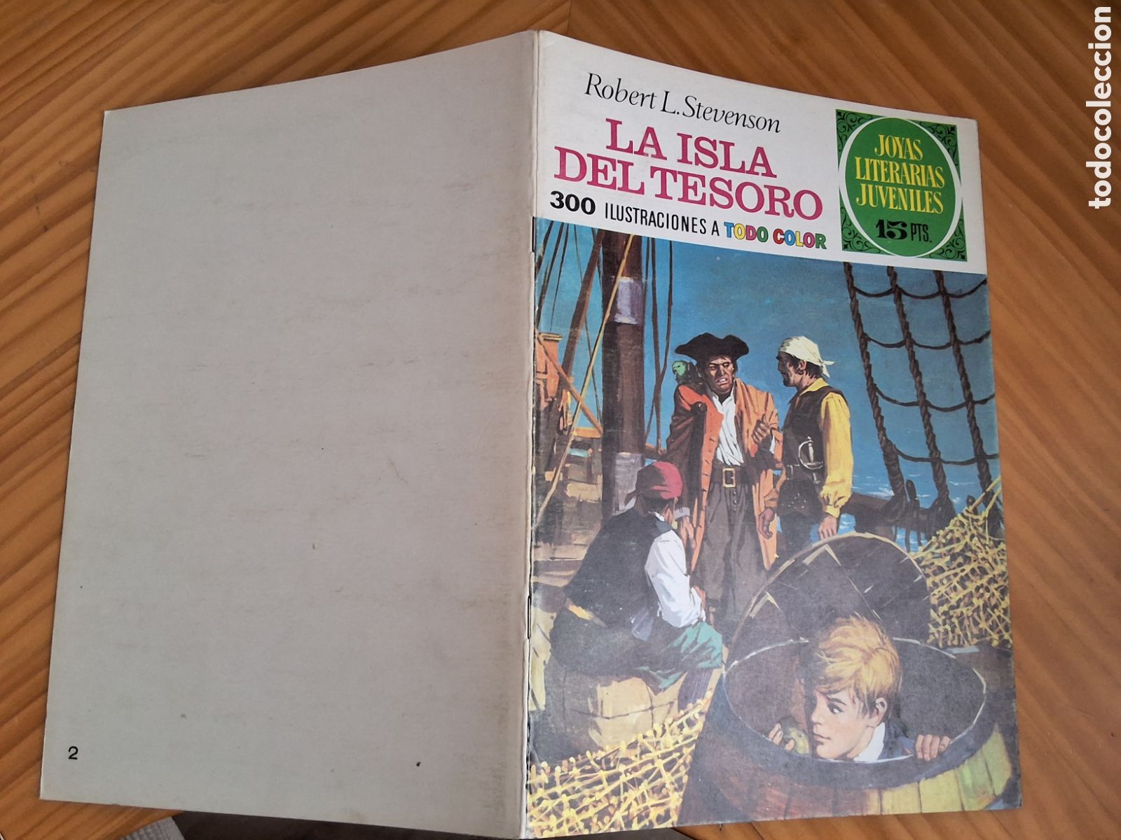 Tebeos: Joyas literarias juveniles comic n&uacute;mero 2 la isla del tesoro a&ntilde;o 1970 edici&oacute;n 1&deg;