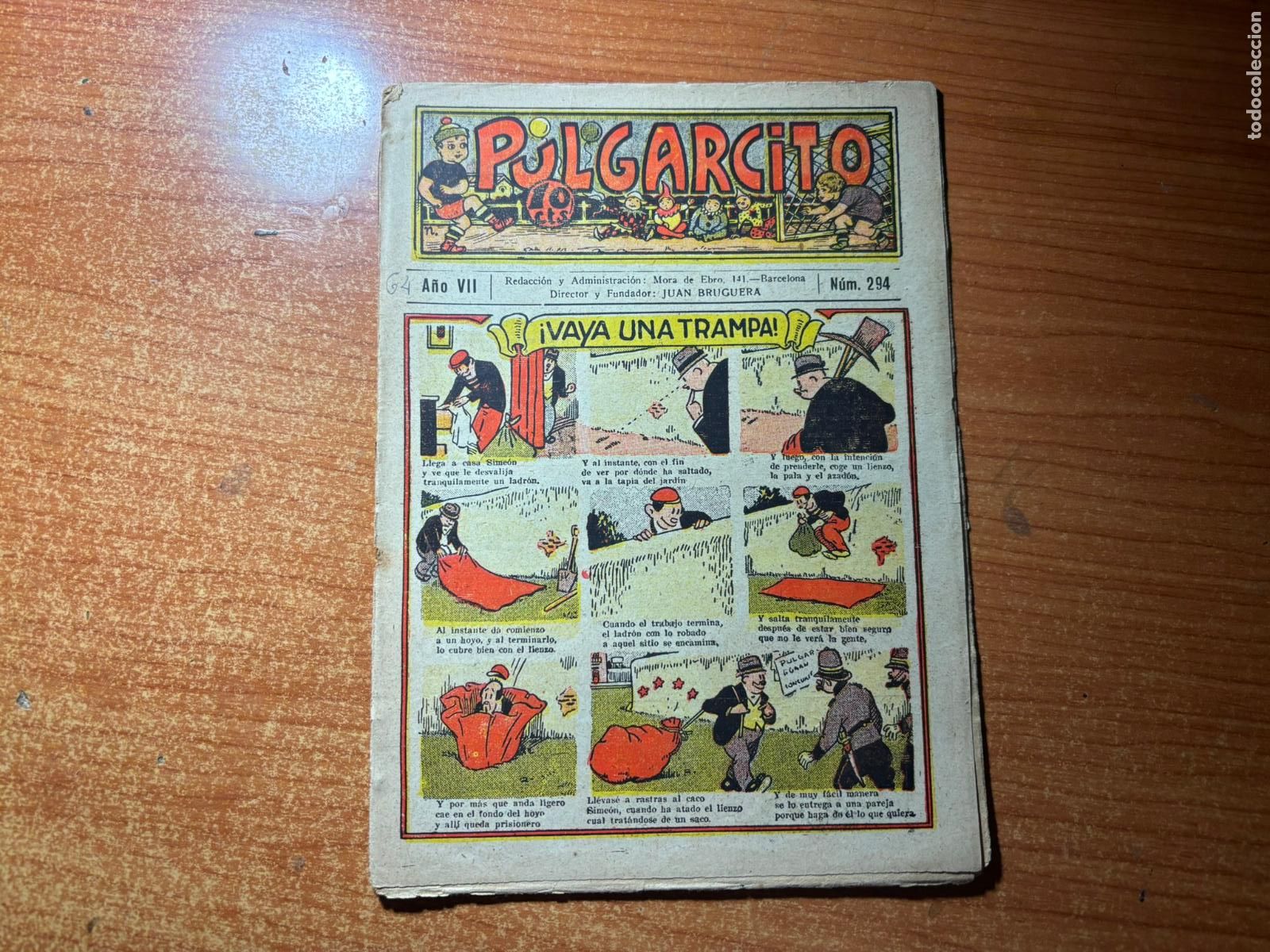 Tebeos: PULGARCITO N&ordm; 294 EL GATO NEGRO ORIGINAL