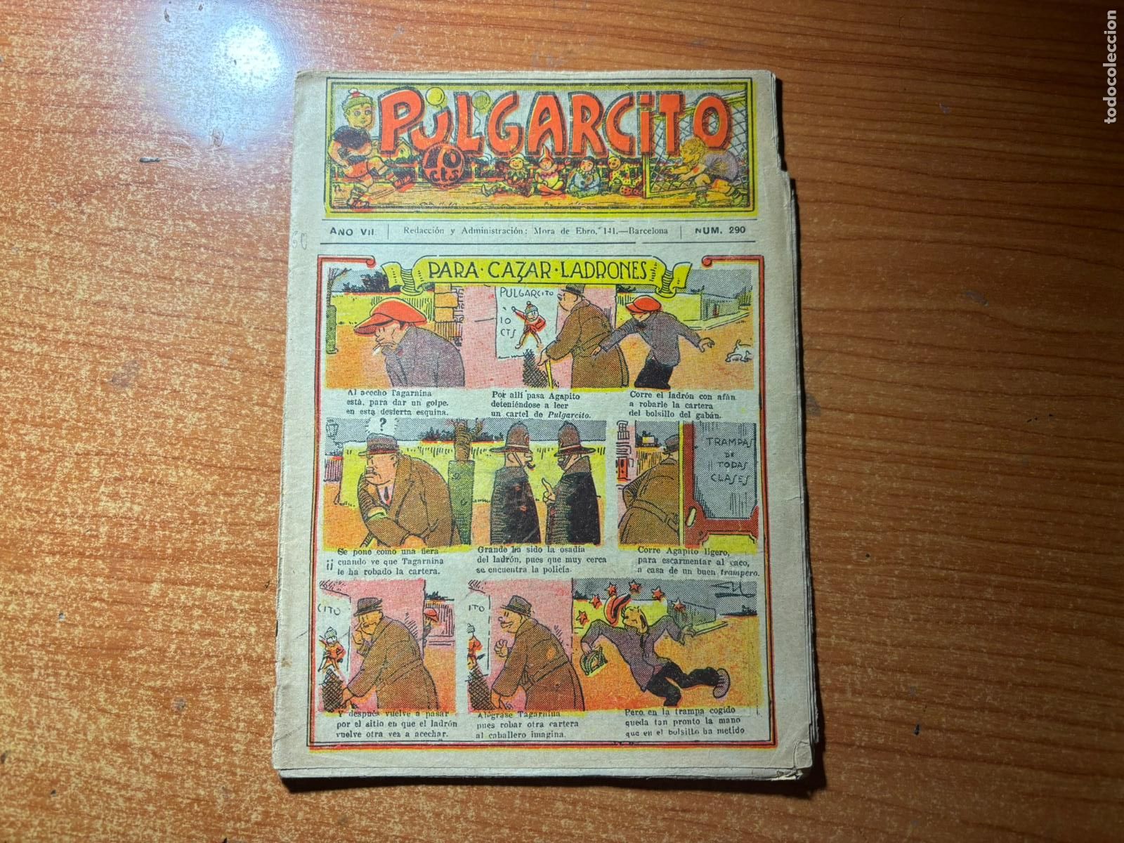 Tebeos: PULGARCITO N&ordm; 290 EL GATO NEGRO ORIGINAL