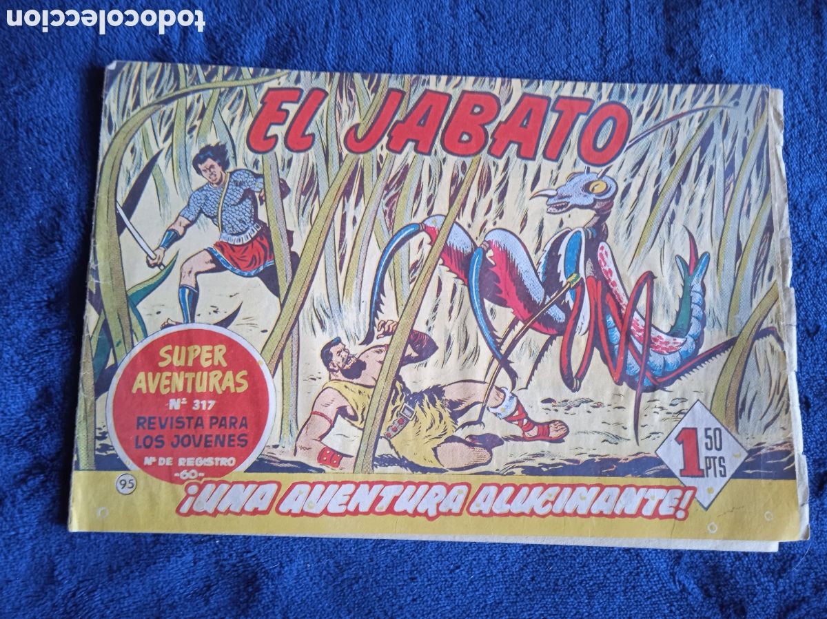 Tebeos: EL JABATO N&ordm; 95 &iexcl;UNA AVENTURA ALUCINANTE! -ED. BRUGUERA ( ORIGINAL )