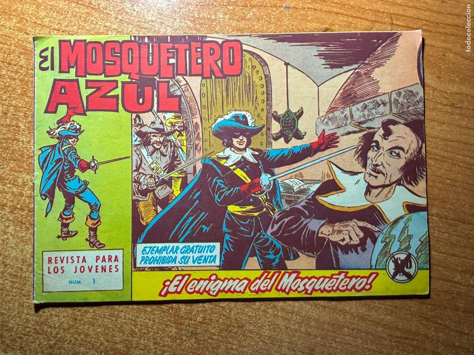 Tebeos: EL MOSQUETERO AZUL N&ordm; 1 EDITORIAL BRUGUERA A&Ntilde;O 1962 ORIGINAL