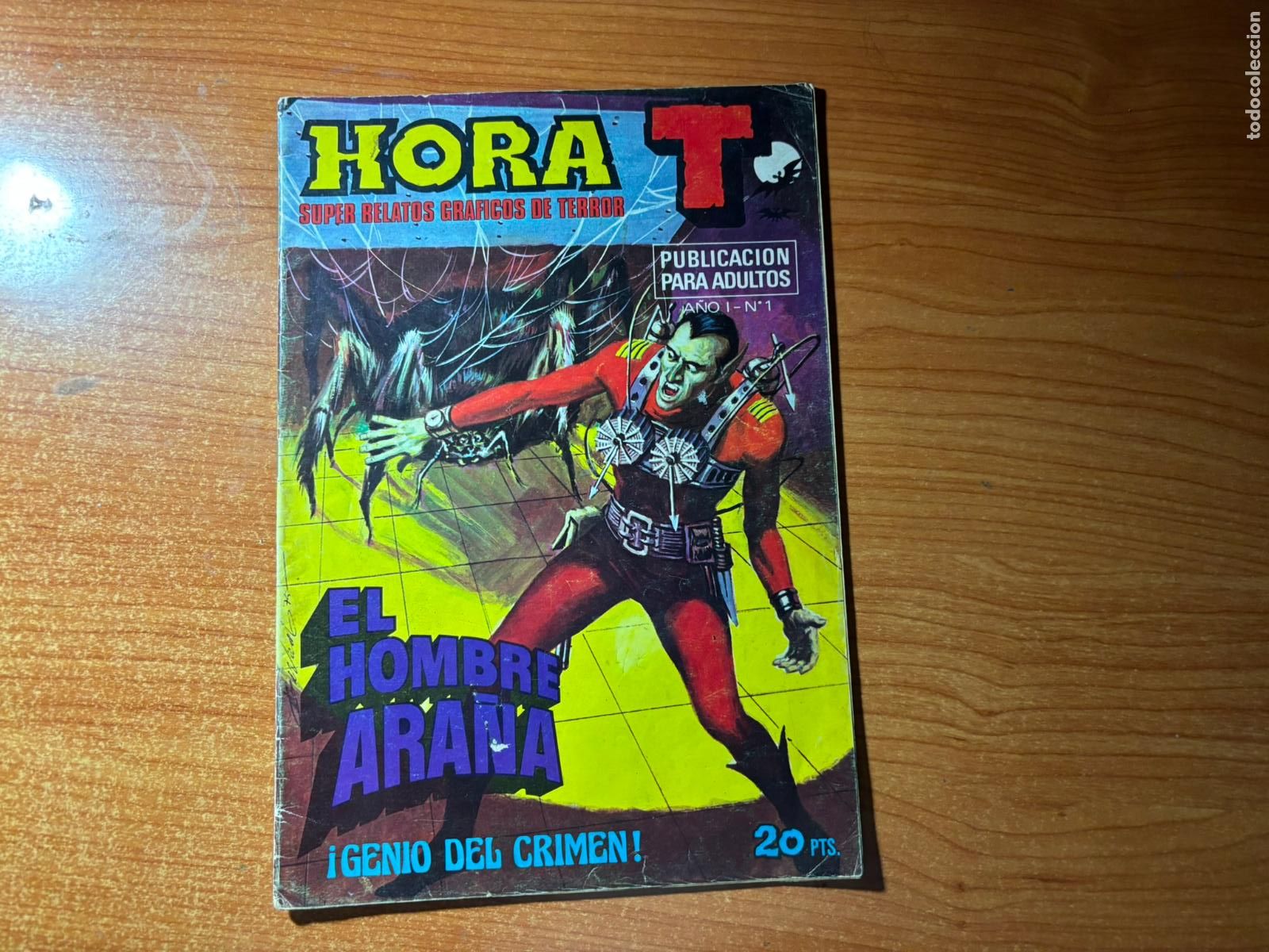 Tebeos: HORA T SUPER RELATOS GRAFICOS DE TERROR N&ordm; 1 FLIERMAN EL HOMBRE ARA&Ntilde;A GENIO DEL CRIMEN