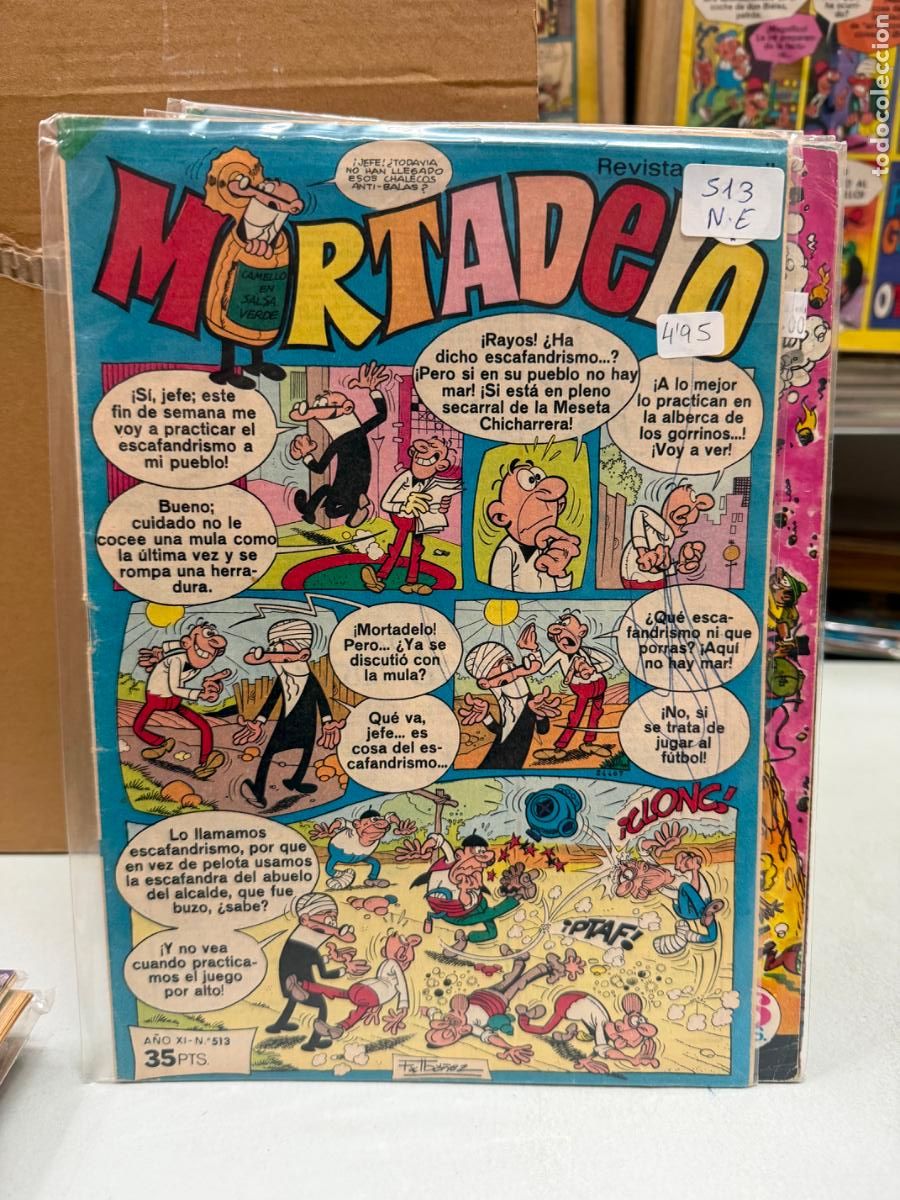 Tebeos: MORTADELO EDITORIAL BRUGUERA NUMERO 513