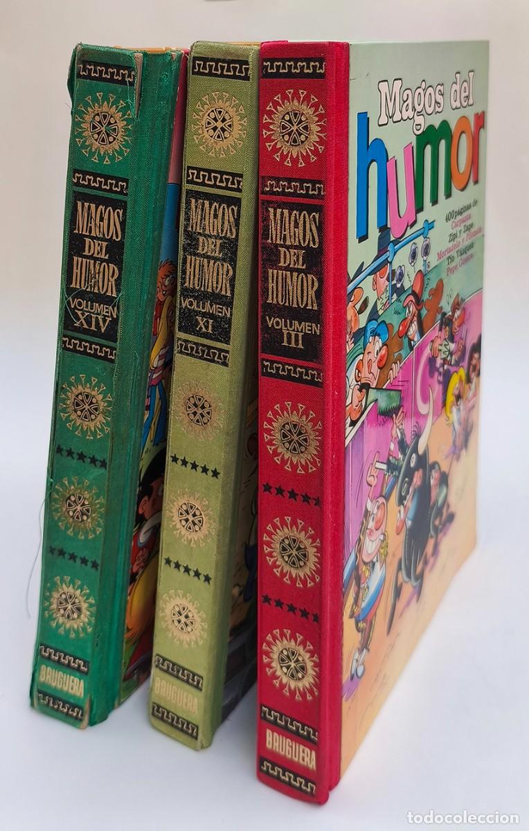 Tebeos: Magos del humor, tres tomos. Volumen III-XI y XIV. Tomos 3, 11 y 14. Bruguera, 1971