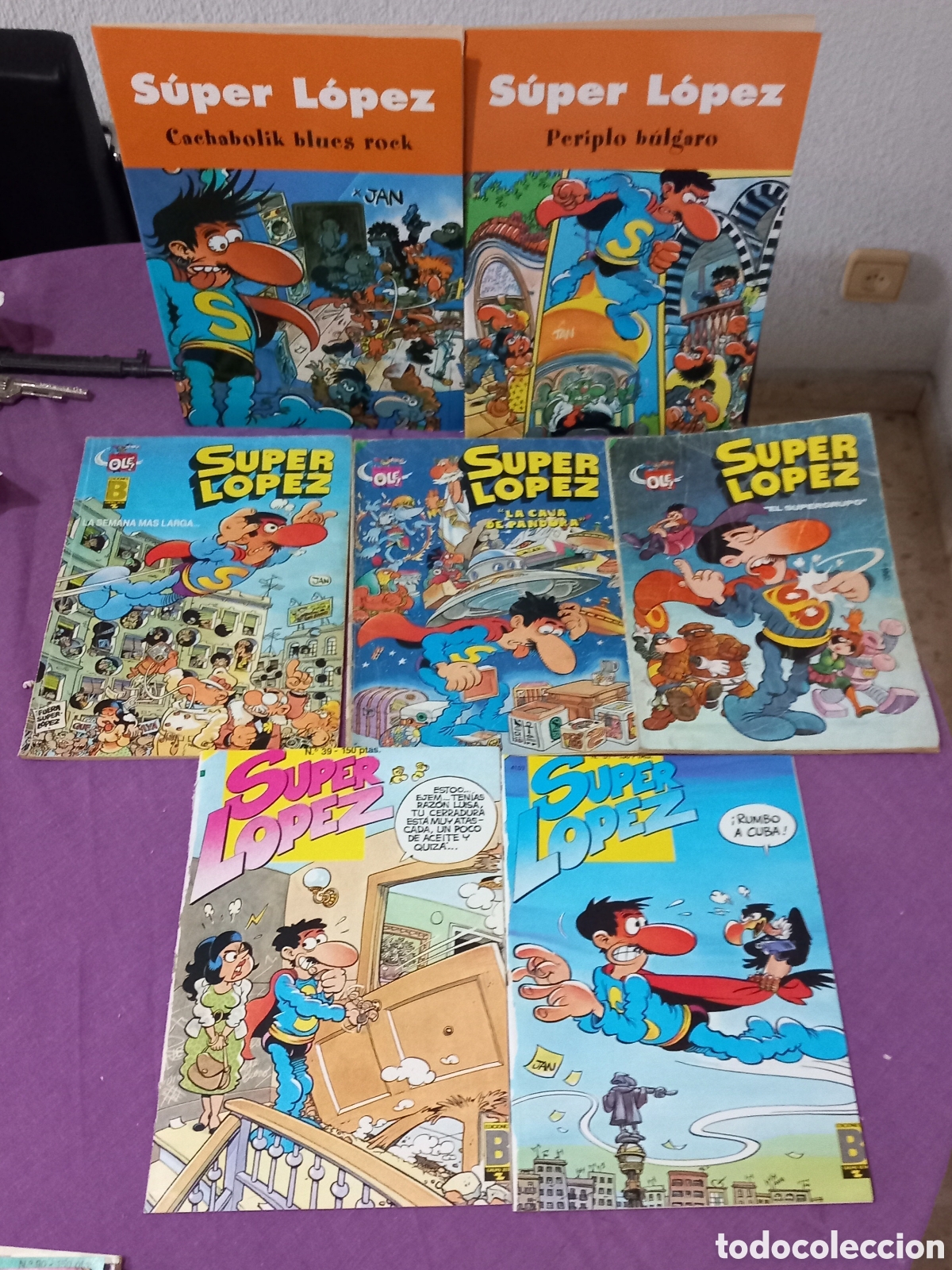 Tebeos: 7&times;COMIC SUPER LOPEZ(ole/retapados y edicionesB)