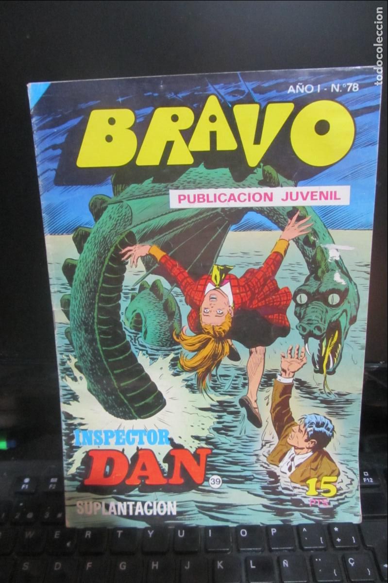 Tebeos: BRAVO - INSPECTOR DAN N&ordm; 78 - SUPLANTACI&Oacute;N N&ordm; 39 - BRUGUERA 1978 ARX60