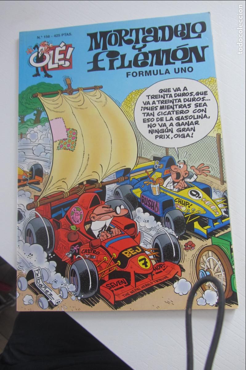 Tebeos: MORTADELO Y FILEMON N&ordm; 156 FORMULA UNO FORMATO GRANDE FRANCISCO IBA&Ntilde;EZ ARX94