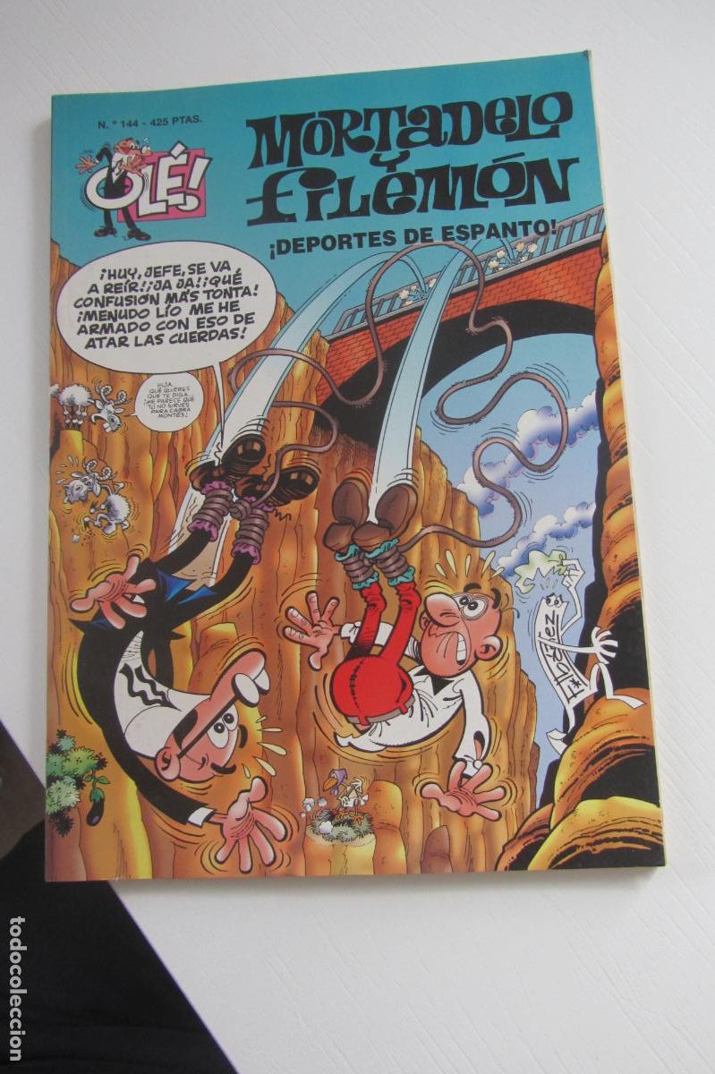 Tebeos: OL&Eacute; - MORTADELO Y FILEM&Oacute;N - N&ordm; 144 &iexcl;DEPORTES DE ESPANTO ED B. FORMATO GRANDE FRANCISCO IBA&Ntilde;EZ ARX64