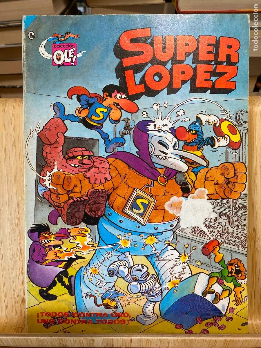 Tebeos: &iexcl;TODOS CONTRA UNO, UNO CONTRA TODOS! JAN. SUPERL&Oacute;PEZ N&ordm; 3. EDITORIAL BRUGUERA. 4&ordf; EDICI&Oacute;N, 1986