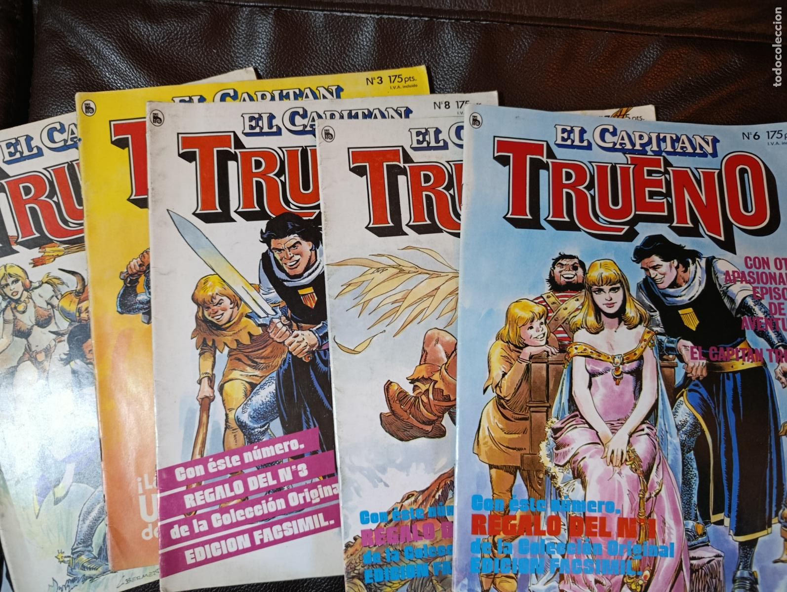 Tebeos: EL CAPITAN TRUENO 5 NUMEROS 3 - 6 - 7 - 8 - 9