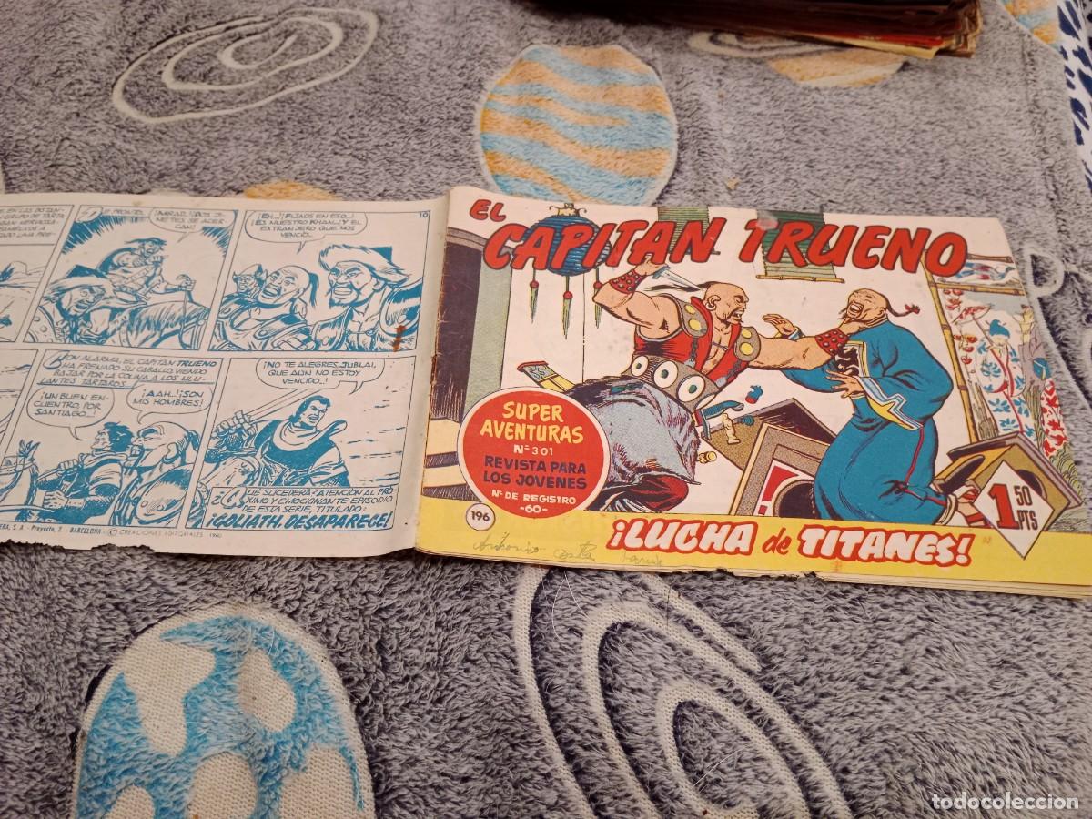 Tebeos: EL CAPITAN TRUENO N&ordm;196 LUCHA DE TITANES - EDITORIAL BRUGUERA 1960 ORIGINAL