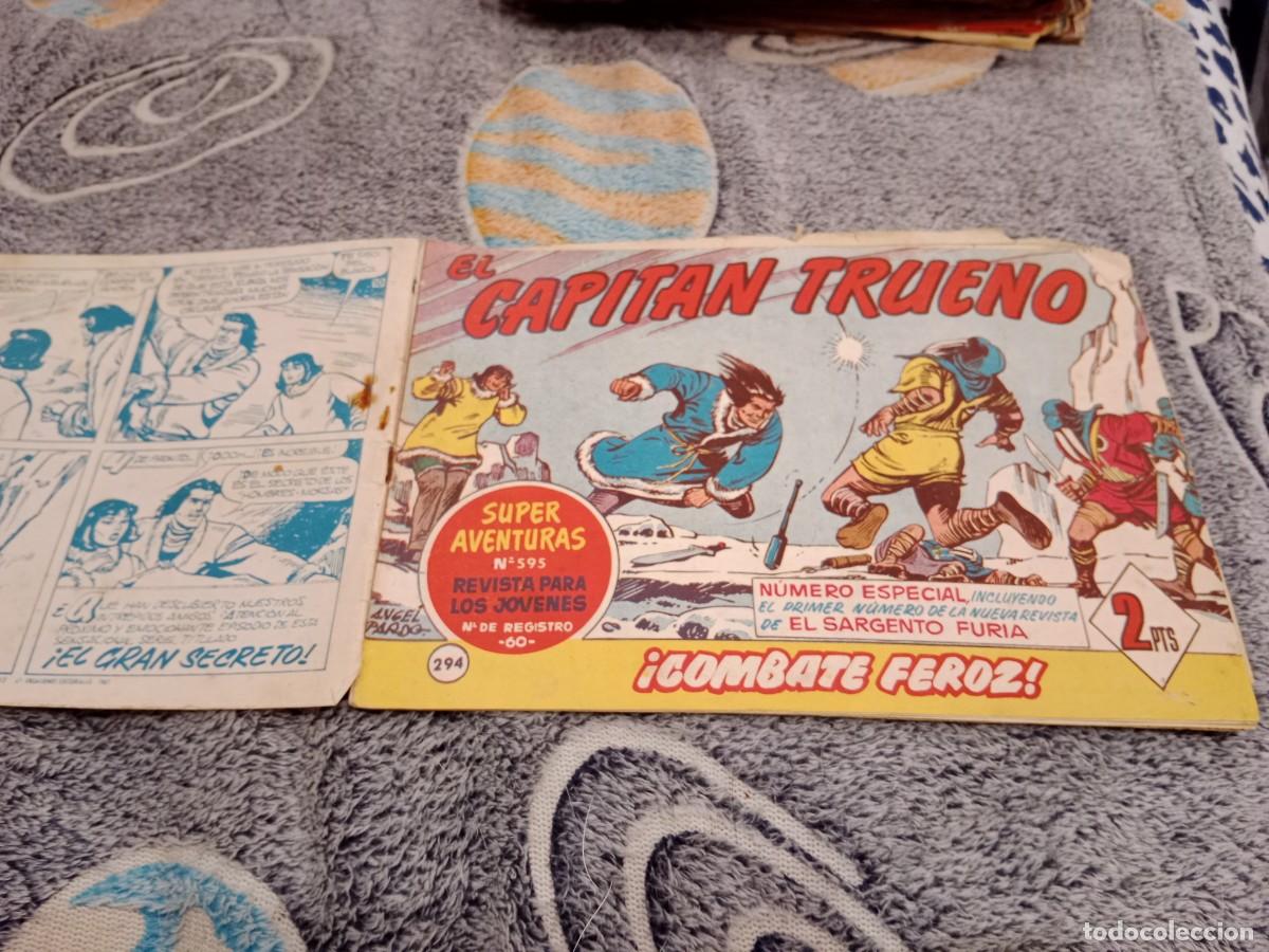 Tebeos: EL CAPITAN TRUENO N&ordm;294 COMBATE FEROZ - EDITORIAL BRUGUERA 1962 ORIGINAL
