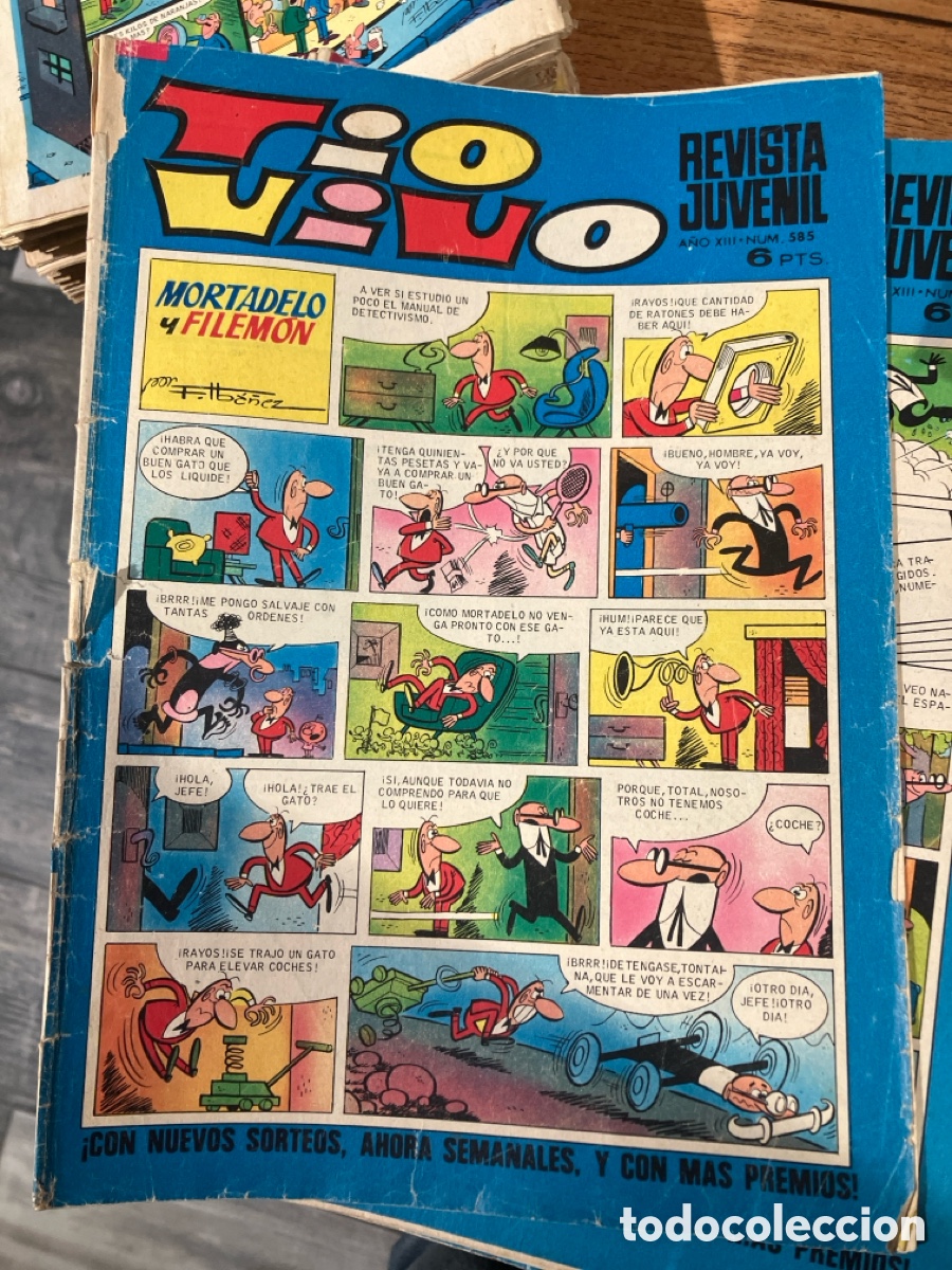 BDs: T&Iacute;O VIVO - REVISTA JUVENIL - N&Uacute;MERO 585 - BRUGUERA