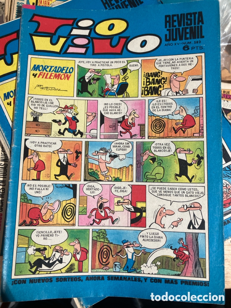 Tebeos: T&Iacute;O VIVO - N&Uacute;MERO 582 - REVISTA JUVENIL - BRUGUERA