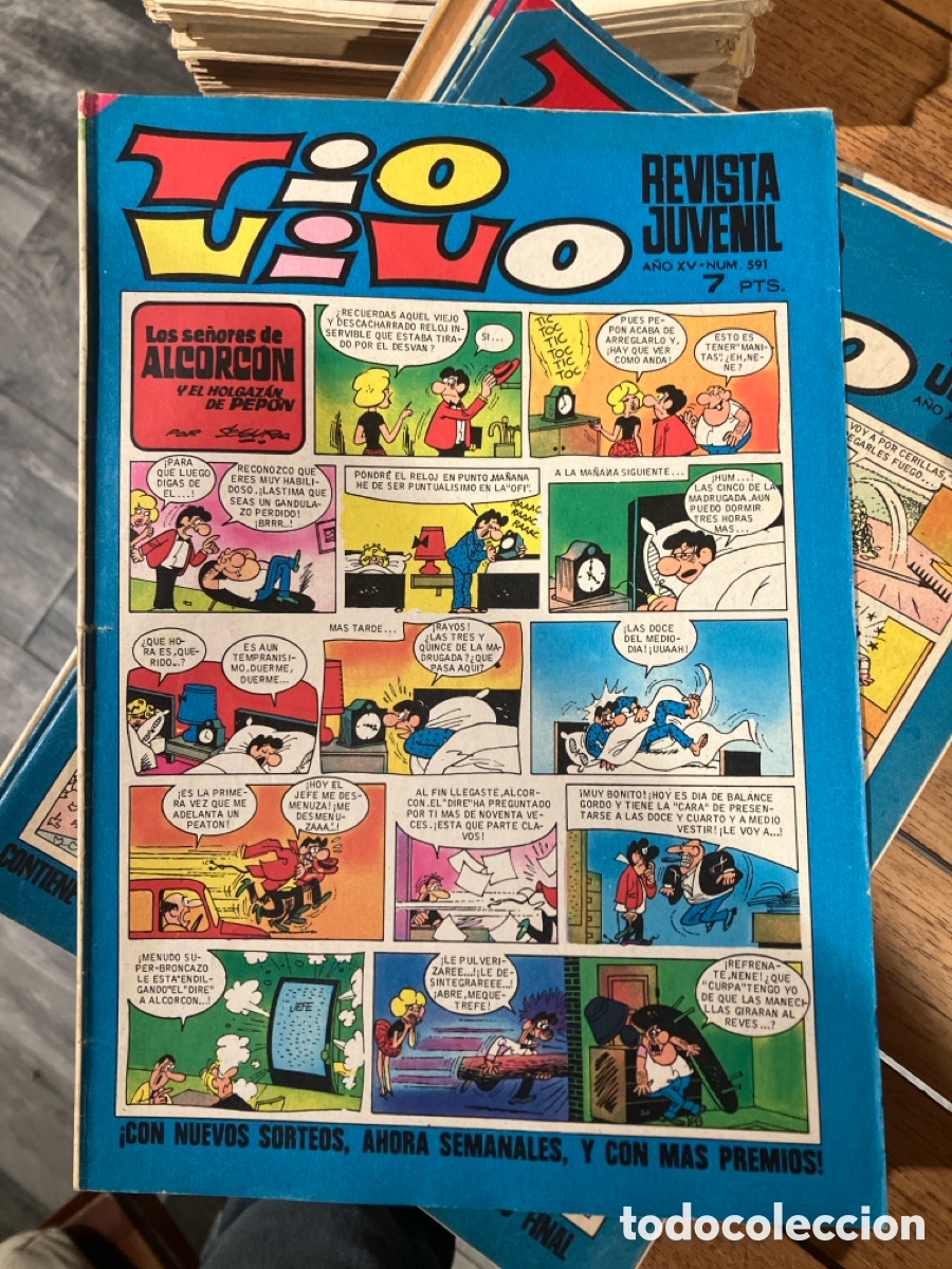 BDs: T&Iacute;O VIVO - N&Uacute;MERO 591 - REVISTA JUVENIL - BRUGUERA