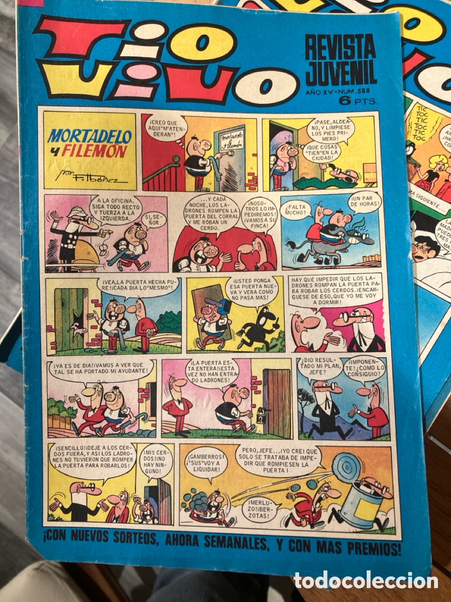 BDs: T&Iacute;O VIVO - N&Uacute;MERO 588 - REVISTA JUVENIL - BRUGUERA