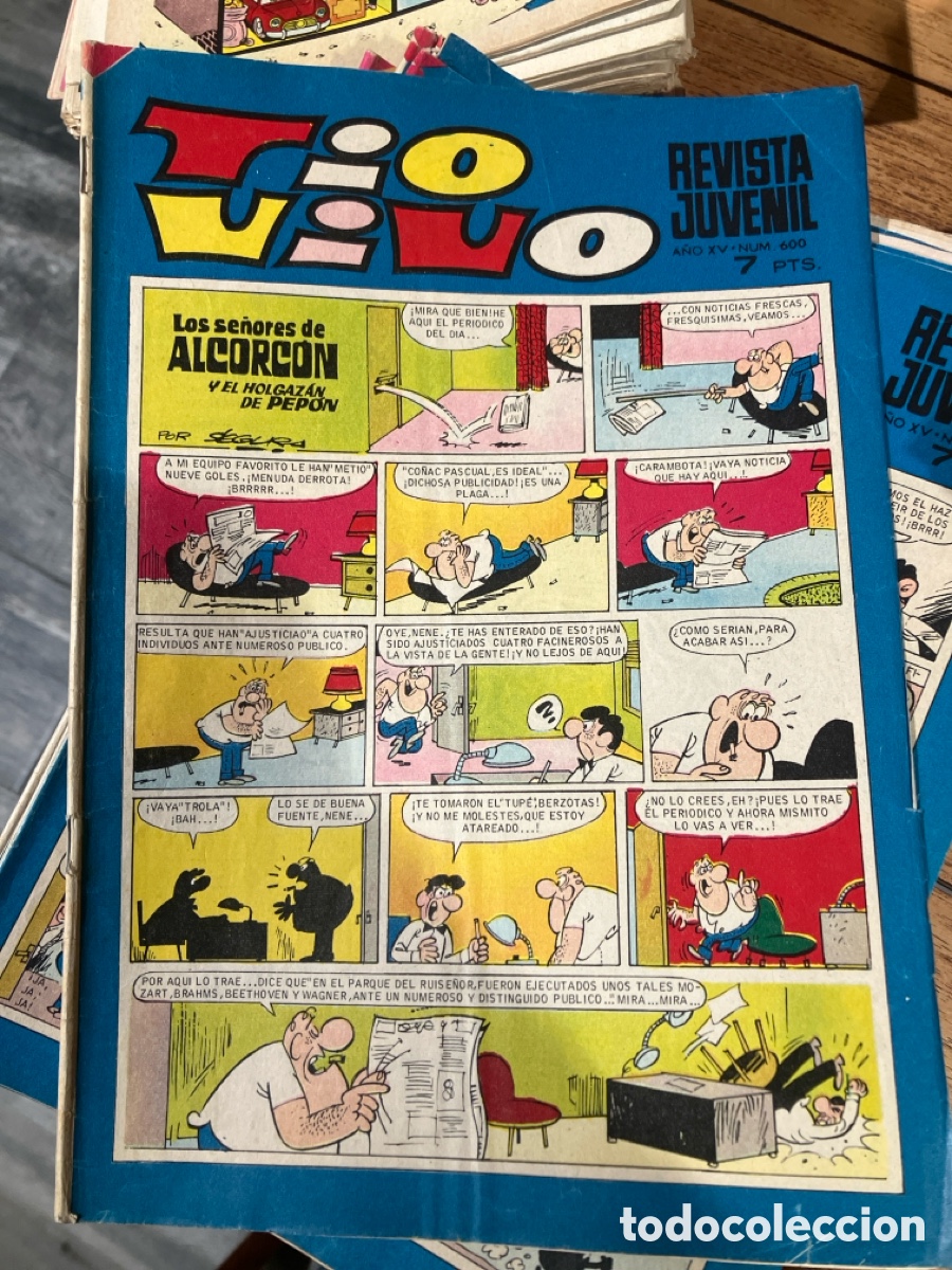 BDs: T&Iacute;O VIVO - N&Uacute;MERO 600 - REVISTA JUVENIL - BRUGUERA