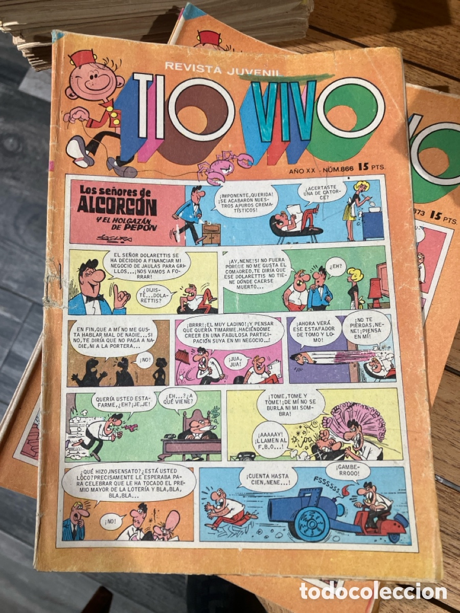 BDs: T&Iacute;O VIVO - N&Uacute;MERO 866 - REVISTA JUVENIL - BRUGUERA