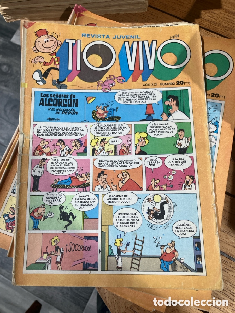 BDs: T&Iacute;O VIVO - N&Uacute;MERO 892 - REVISTA JUVENIL - BRUGUERA