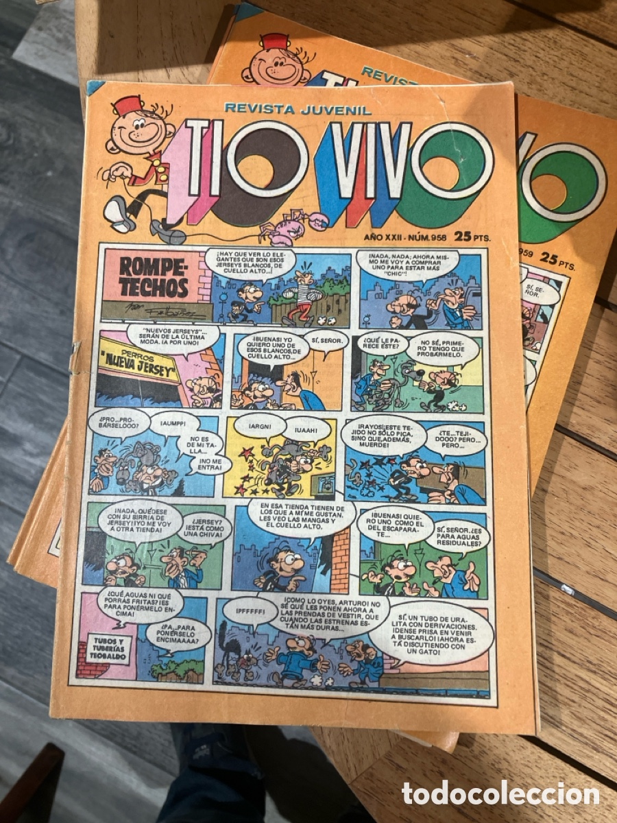 Tebeos: T&Iacute;O VIVO - N&Uacute;MERO 958 - REVISTA JUVENIL - BRUGUERA