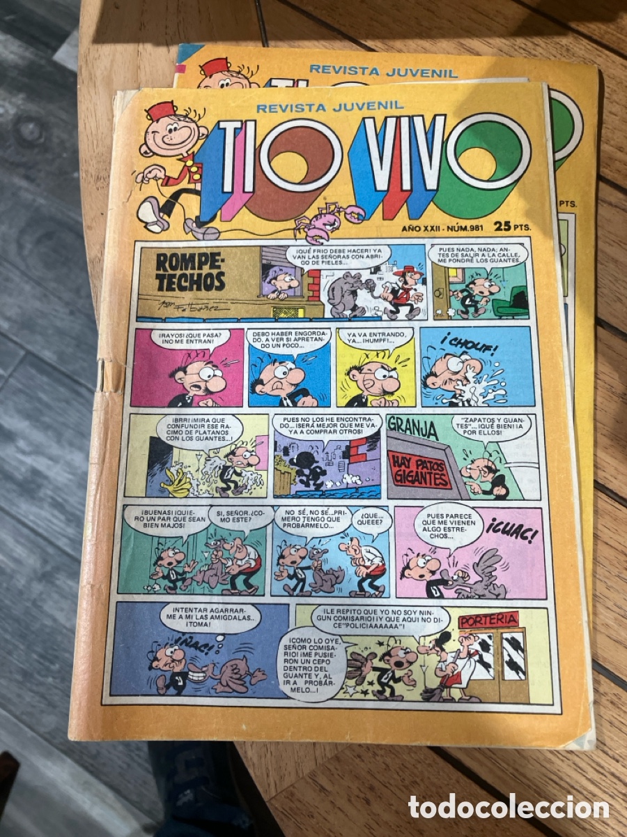 BDs: T&Iacute;O VIVO - N&Uacute;MERO 981 - REVISTA JUVENIL - BRUGUERA