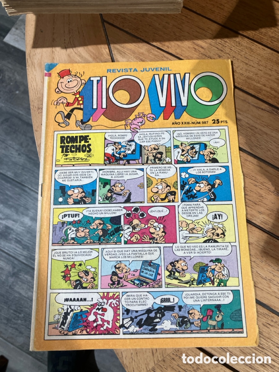 BDs: T&Iacute;O VIVO - N&Uacute;MERO 987 - REVISTA JUVENIL - BRUGUERA