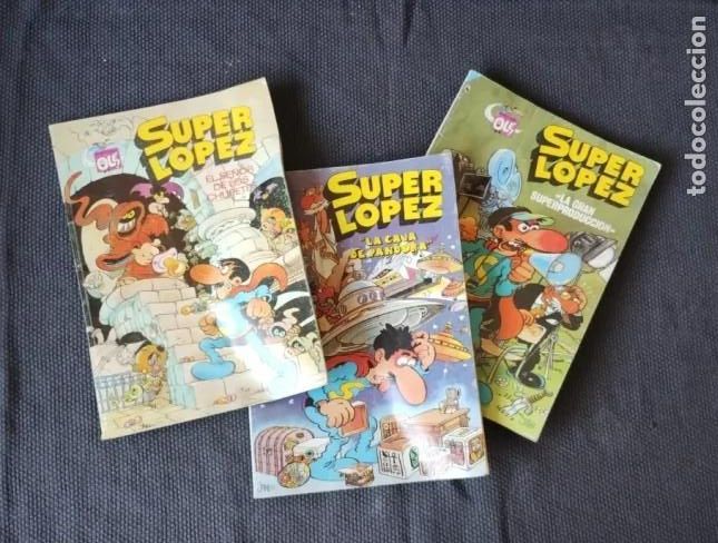 Livros de Banda Desenhada: LOTE 3 C&Oacute;MICS SUPERL&Oacute;PEZ (N&ordm; 5, 8 y 9) - Colecci&oacute;n Ol&eacute; - Jan - Editorial Bruguera, 1982