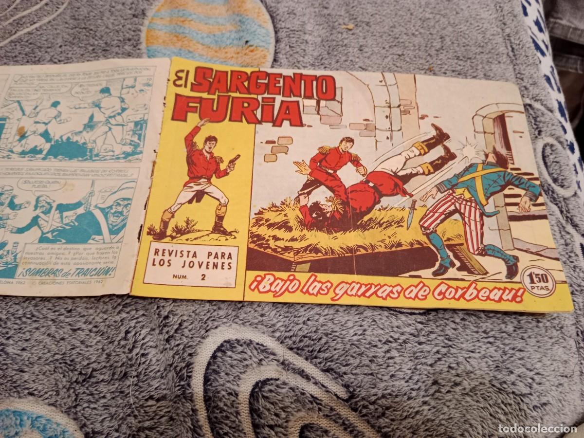 Tebeos: EL SARGENTO FURIA, N&ordm;2 BAJO LAS GARRAS DE CORBEAU , BRUGUERA 1962