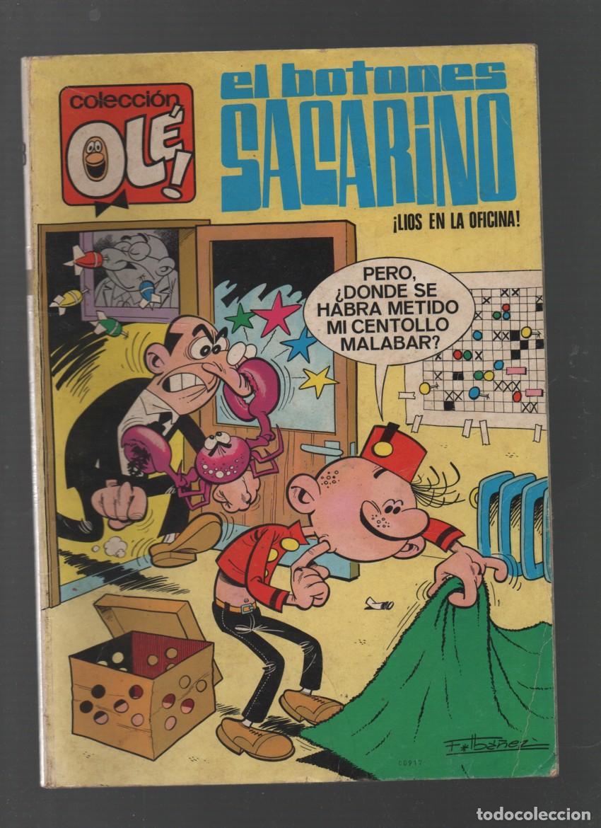 Tebeos: COLECCION OLE. EL BOTONES SACARINO. N&ordm; 3. &iexcl; LIOS EN LA OFICINA !. BRUGUERA