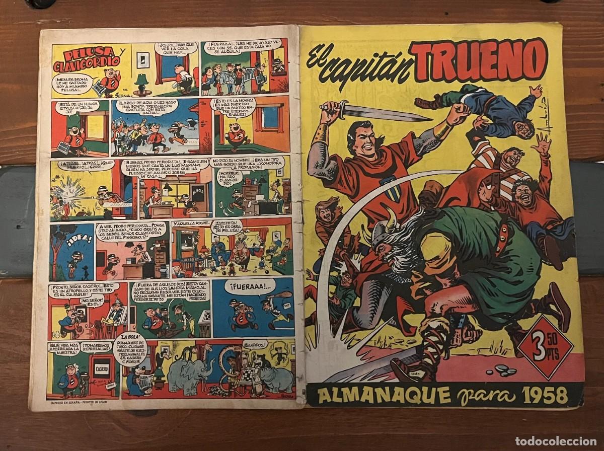 Tebeos: COMIC CAPITAN TRUENO ORIGINAL ALMANAQUE 1958