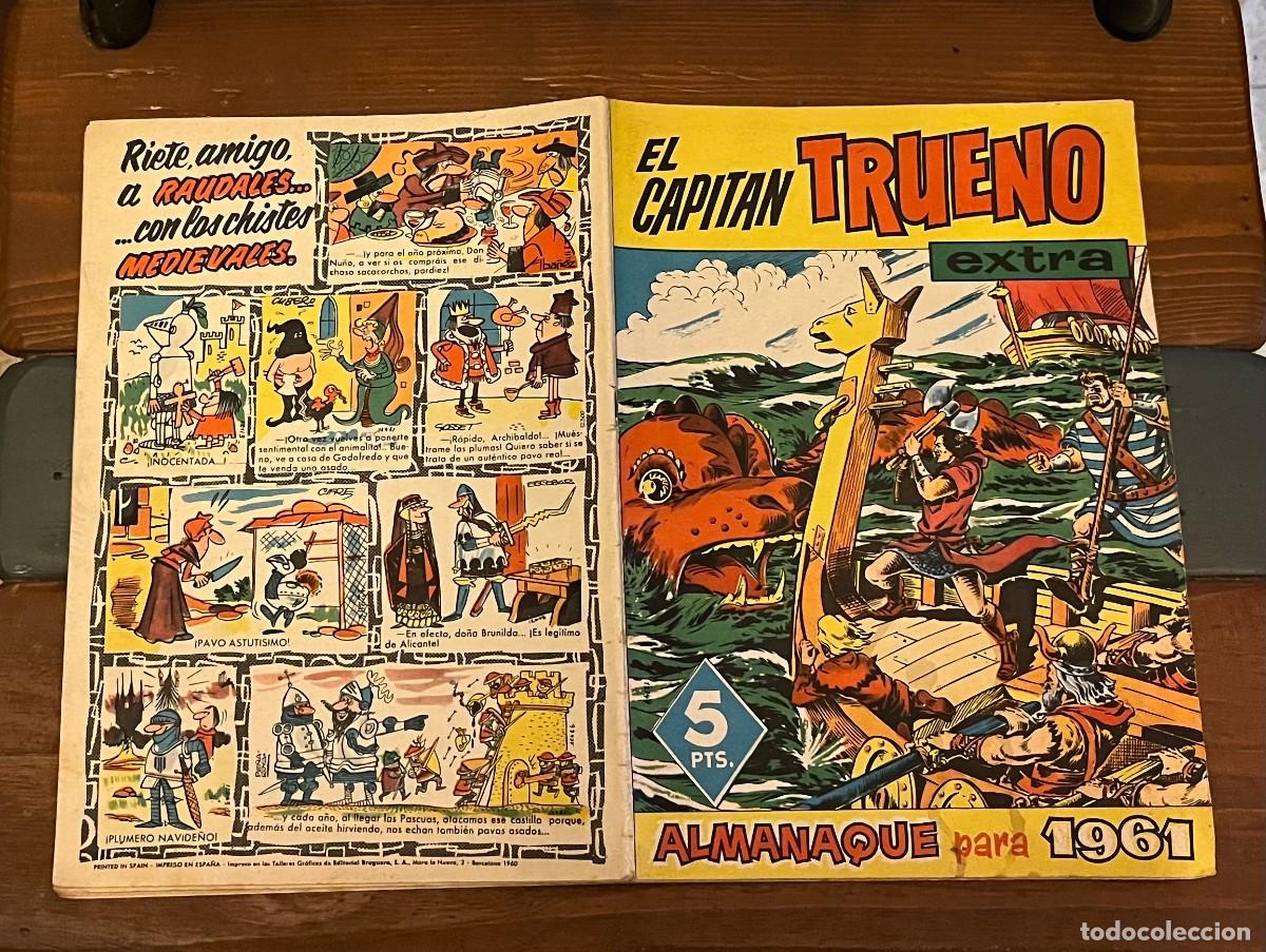 Tebeos: COMIC CAPITAN TRUENO EXTRA ORIGINAL ALMANAQUE 1961 - Foto 1