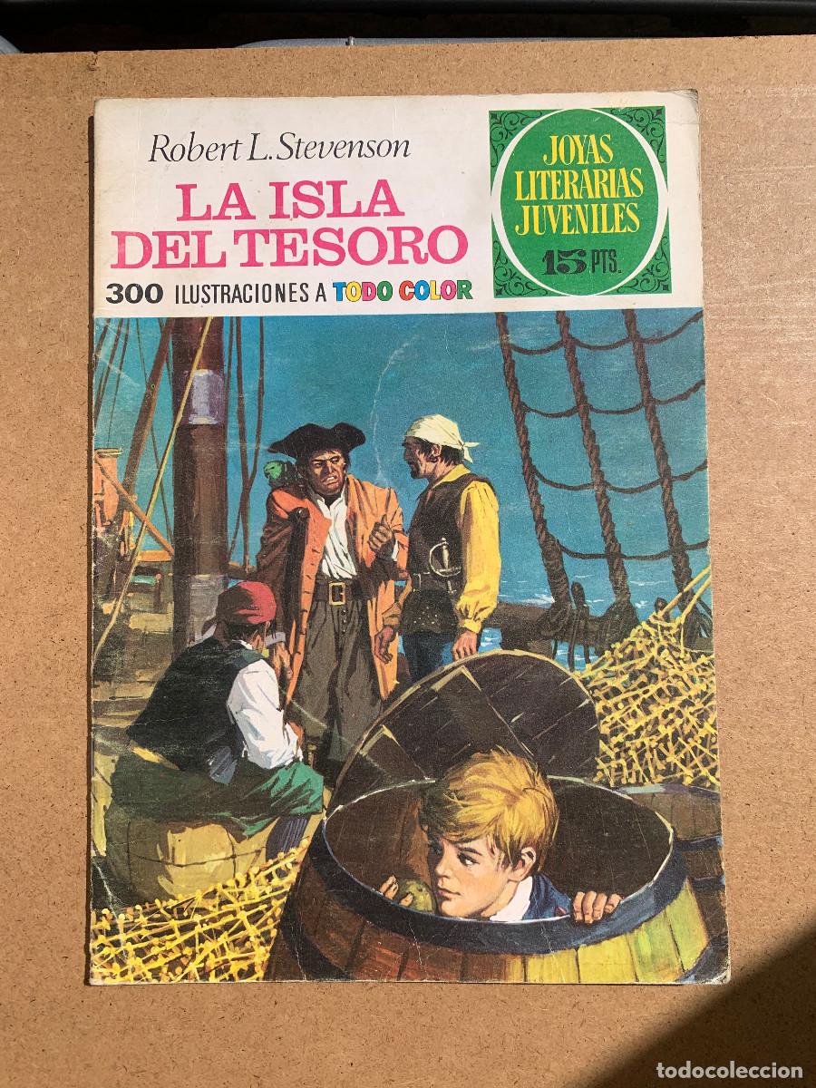Tebeos: Joyas Literarias Juveniles n&ordm; 2: La Isla del Tesoro - 1&ordf; Edici&oacute;n 1970 Contracubierta Blanca