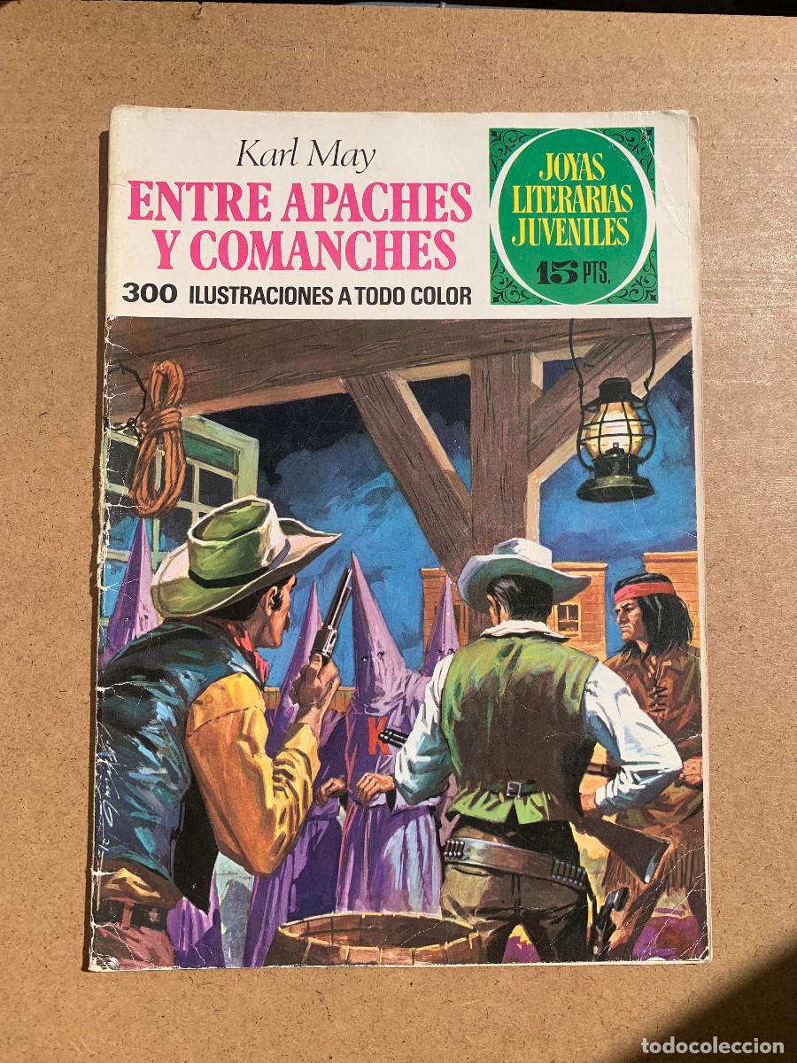 Tebeos: Joyas Literarias Juveniles n&ordm; 36: Entre Apaches y Comanches - D8 1&ordf; Edici&oacute;n