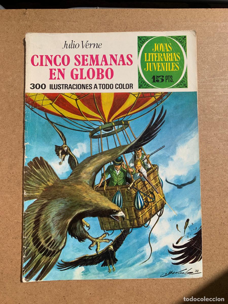 Tebeos: Joyas Literarias Juveniles n&ordm; 6: Cinco Semanas en Globo - D4 1&ordf; Edici&oacute;n