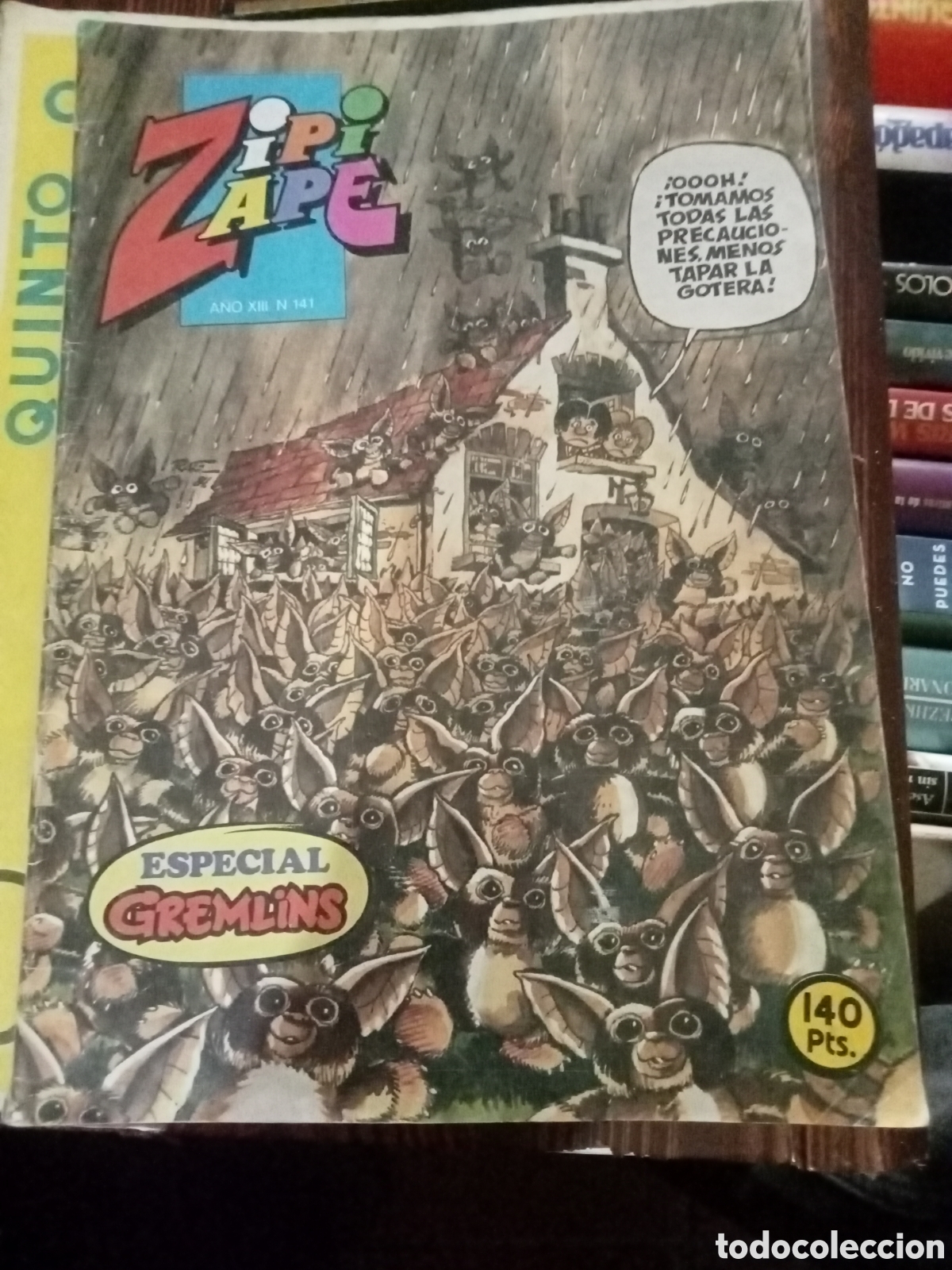 Tebeos: ZIPI Y ZAPE ESPECIAL GREMLINS N&ordm; 141 BRUGUERA DIC DE 1984 CON POSTER DE GIZMOY