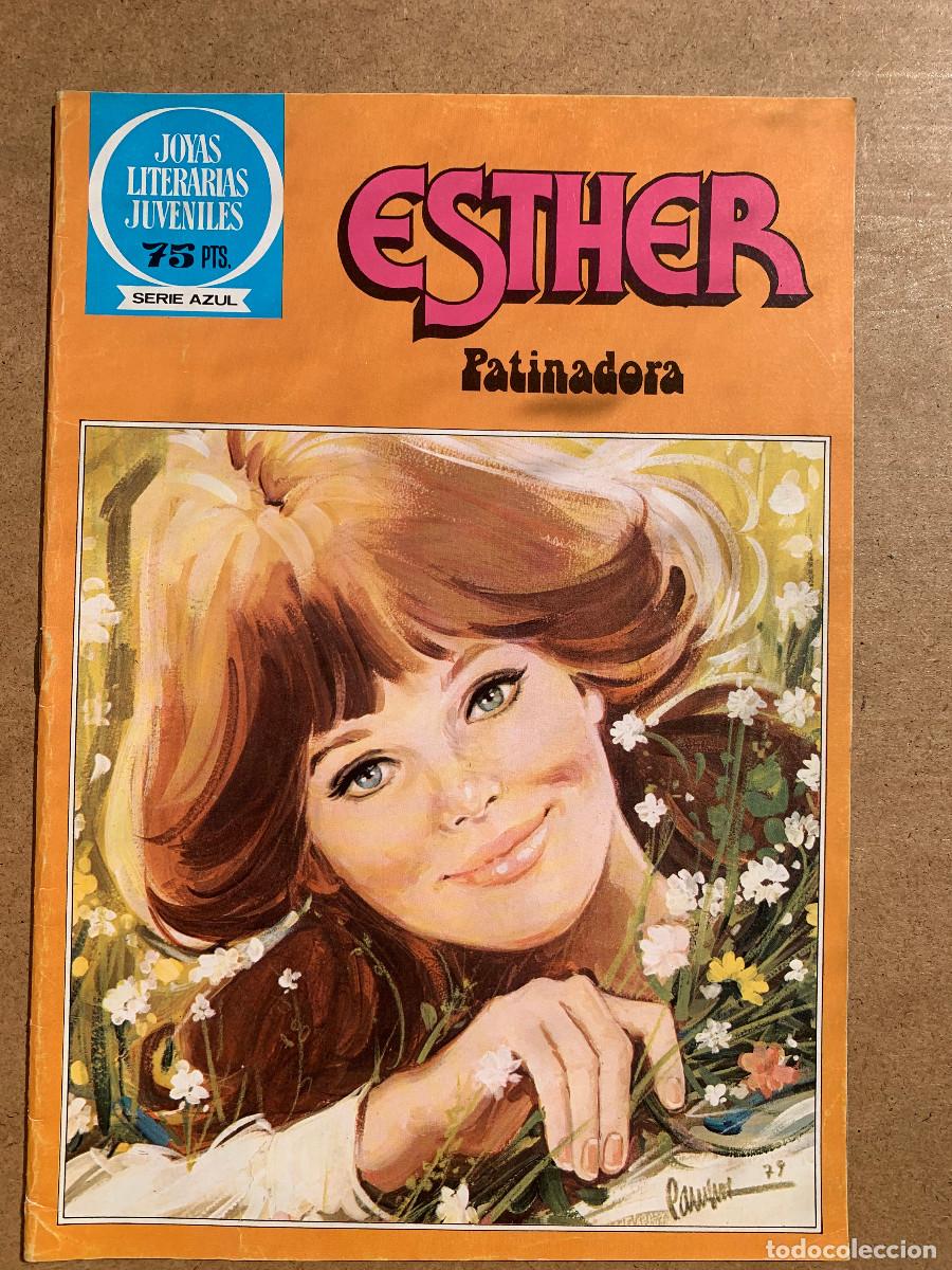 Tebeos: Joyas Literarias Juveniles Serie Azul n&ordm; 43: Esther Patinadora - Excelente Estado