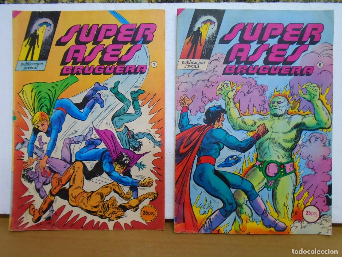 Tebeos: SUPER ASES BRUGUERA(1978) N&ordm; 1-6.