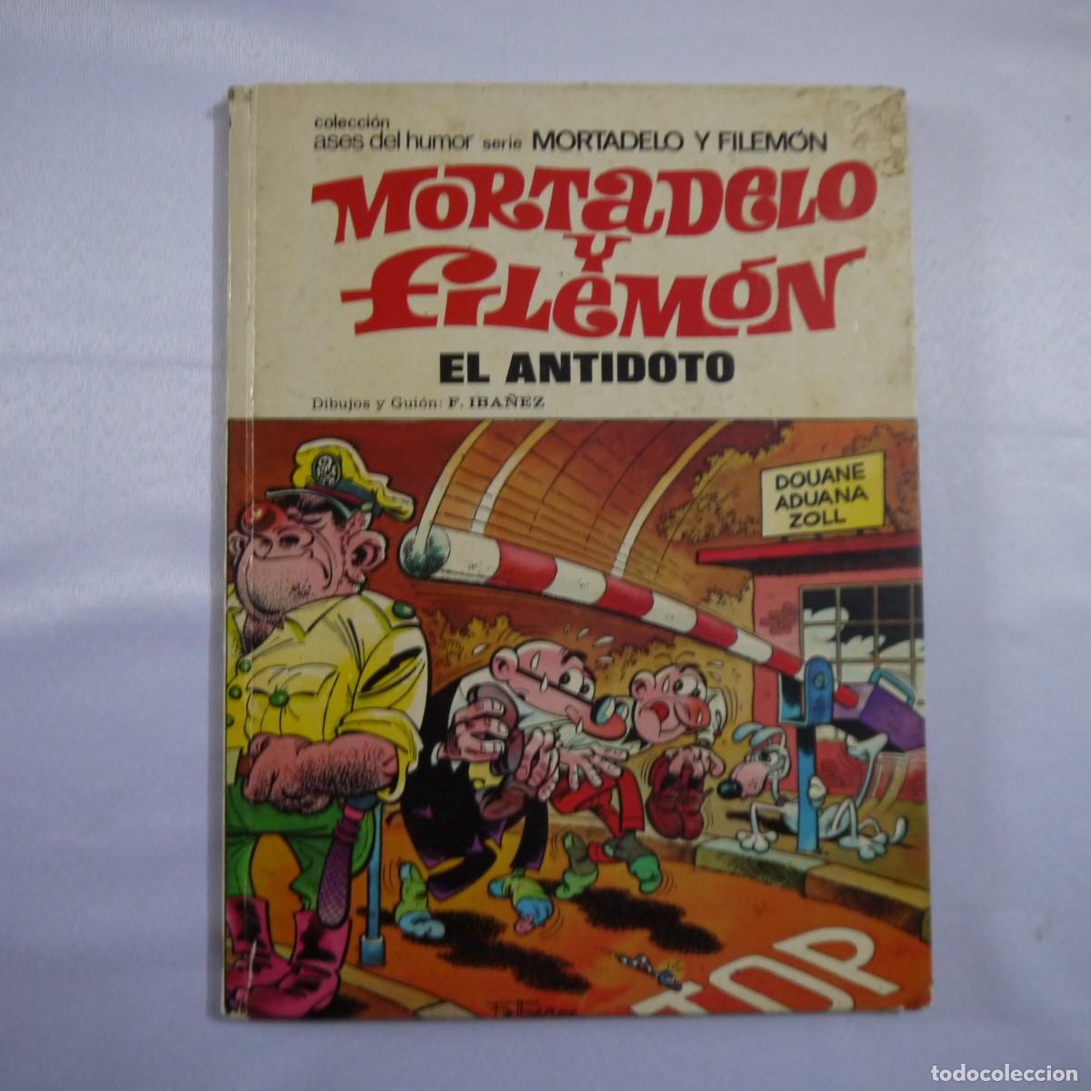 Tebeos: MORTADELO Y FILEM&Oacute;N. COLECCI&Oacute;N ASES DEL HUMOR N.&ordm; 28. EL ANT&Iacute;DOTO - BRUGUERA - 1974 - 2.&ordf; EDICI&Oacute;N
