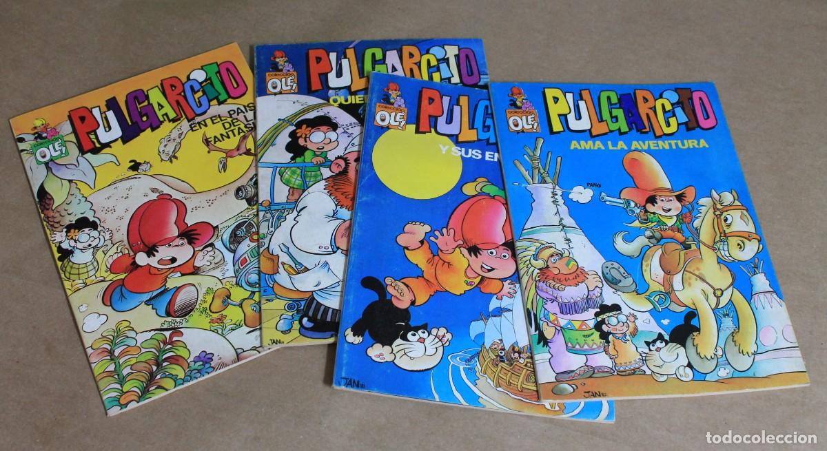 Tebeos: PULGARCITO 2 En el Pa&iacute;s. 3 Quiere. 4 Y sus sue&ntilde;os 5 Ama. - 1&ordf; ed. BRUGUERA Ole 1981 1982 - y sueltos
