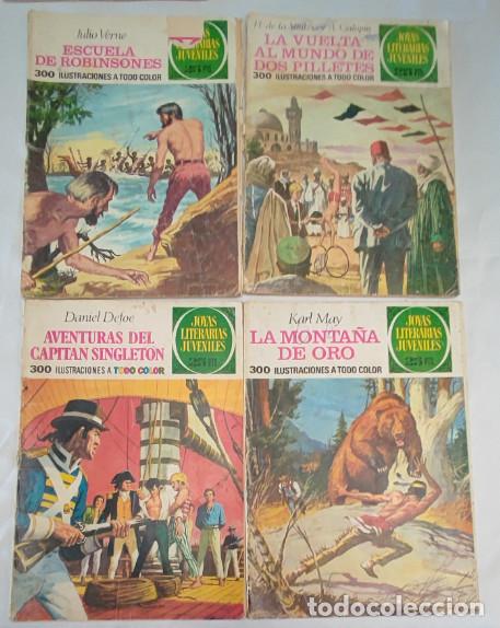 Tebeos: LOTE DE 4 COMIC, JOYAS LITERARIAS JUVENILES, 1975