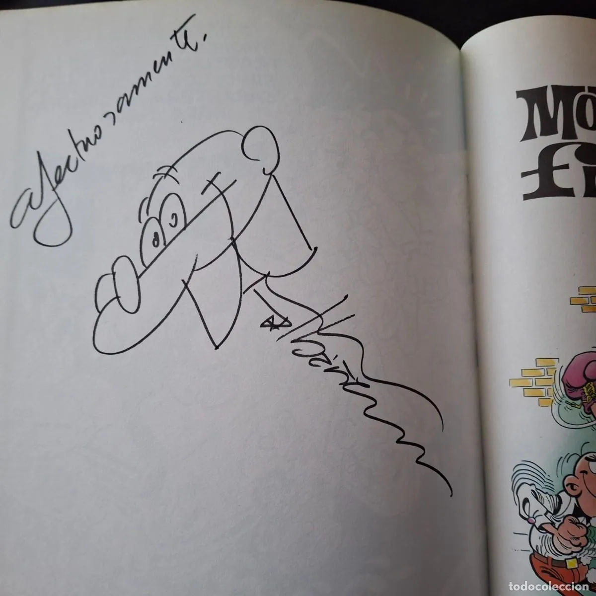 SUPER HUMOR MORTADELO Nº 25 - CON DIBUJO DEDICATORIA AUTOGRAFO ORIGINAL IBAÑEZ - 1ª EDICION 1996