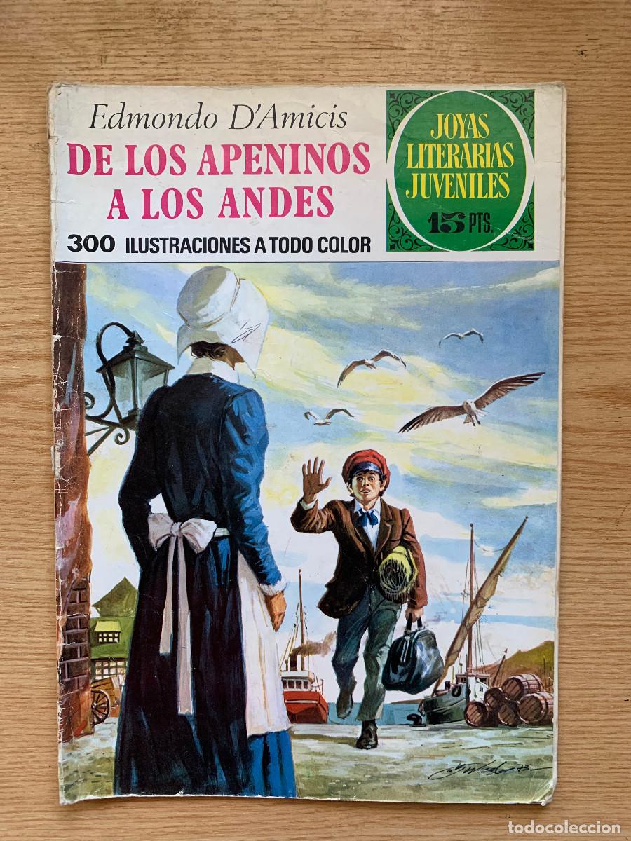 Tebeos: Joyas Literarias Juveniles n&ordm; 75: De Los Apeninos a los Andes - D4 1&ordf; Edici&oacute;n 1973