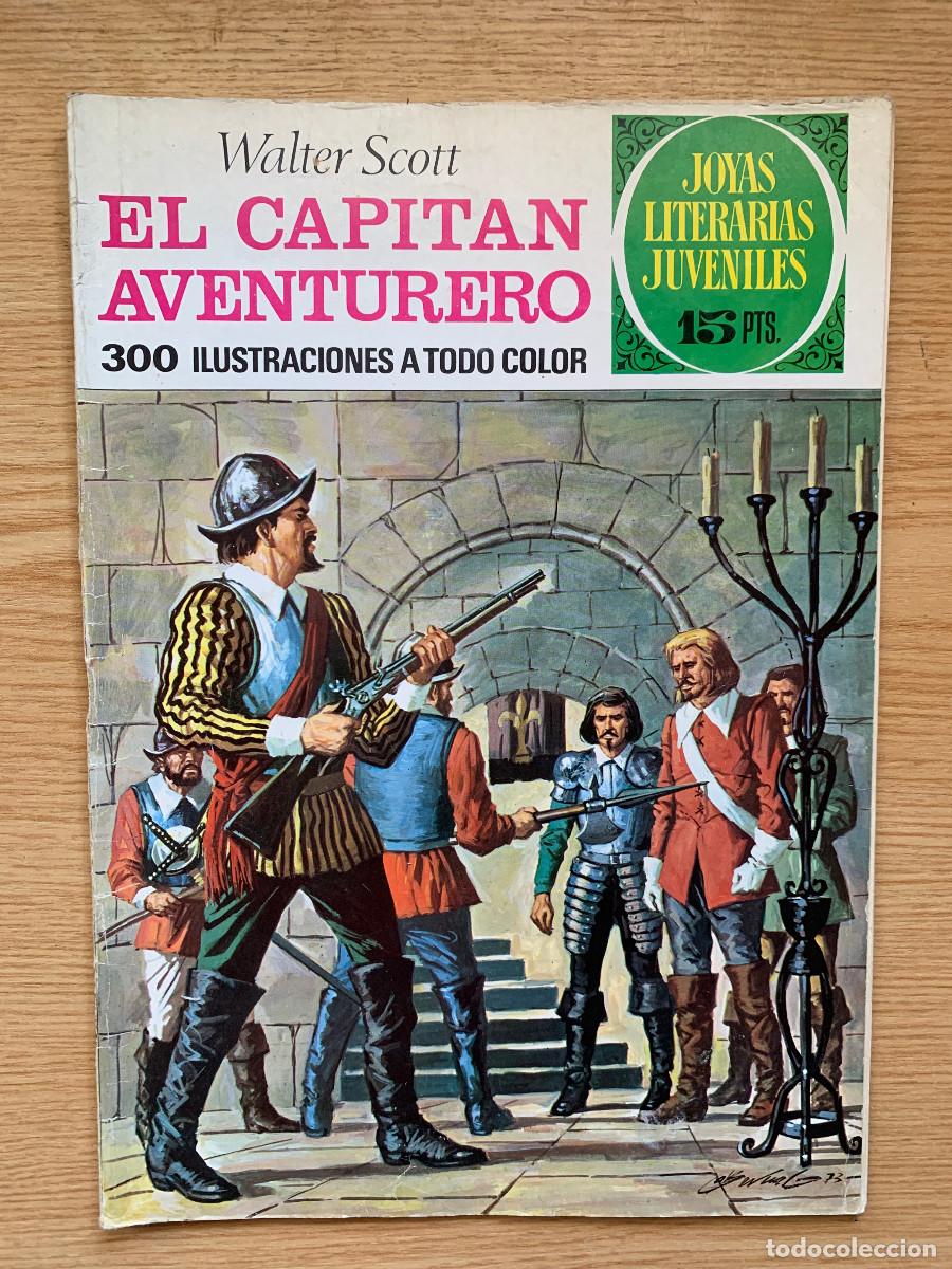 Tebeos: Joyas Literarias Juveniles n&ordm; 74: El Capit&aacute;n Aventurero - D8 1&ordf; Edici&oacute;n 1973