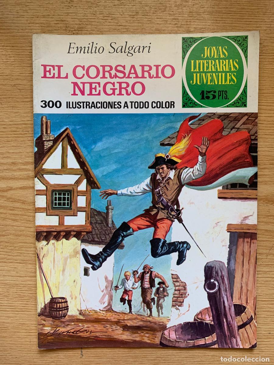 Tebeos: Joyas Literarias Juveniles n&ordm; 95: El Corsario Negro - 1&ordf; Edici&oacute;n 1974 - Excelente Estado