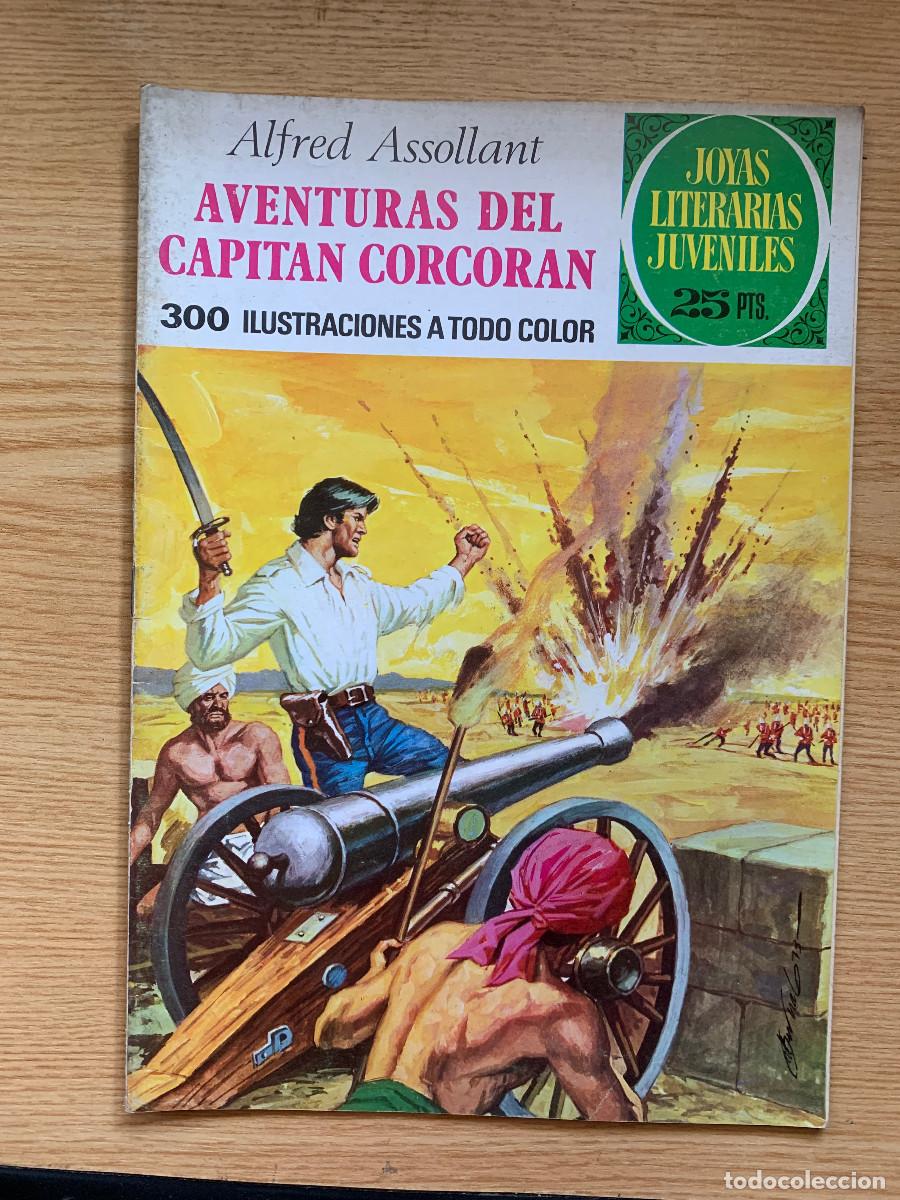 Tebeos: Joyas Literarias Juveniles n&ordm; 80: Aventuras del Capit&aacute;n Corcor&aacute;n - 1&ordf; Edici&oacute;n 1976 - D2 Excelente