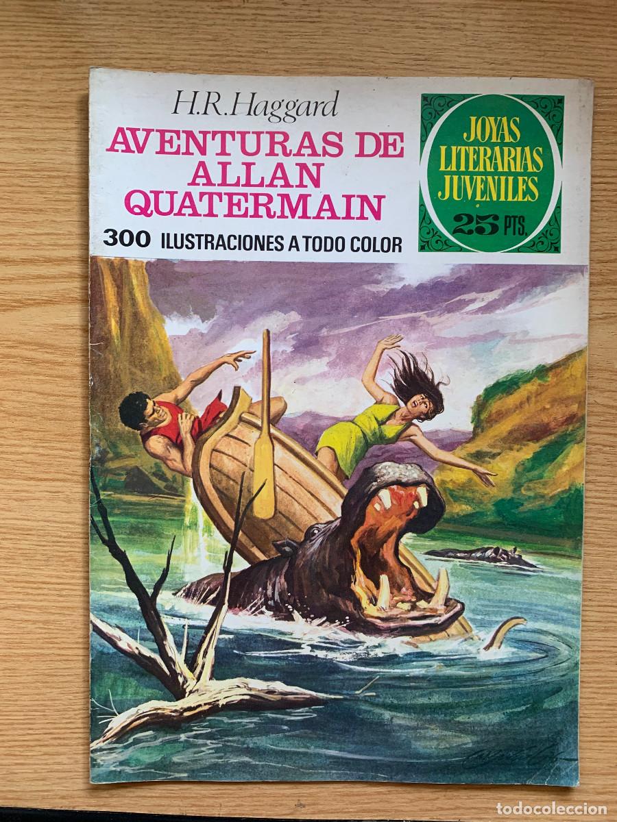 Tebeos: Joyas Literarias Juveniles n&ordm; 160: Aventuras de Allan Quatermain - 1&ordf; Edici&oacute;n 1976 - Muy Buen Estado