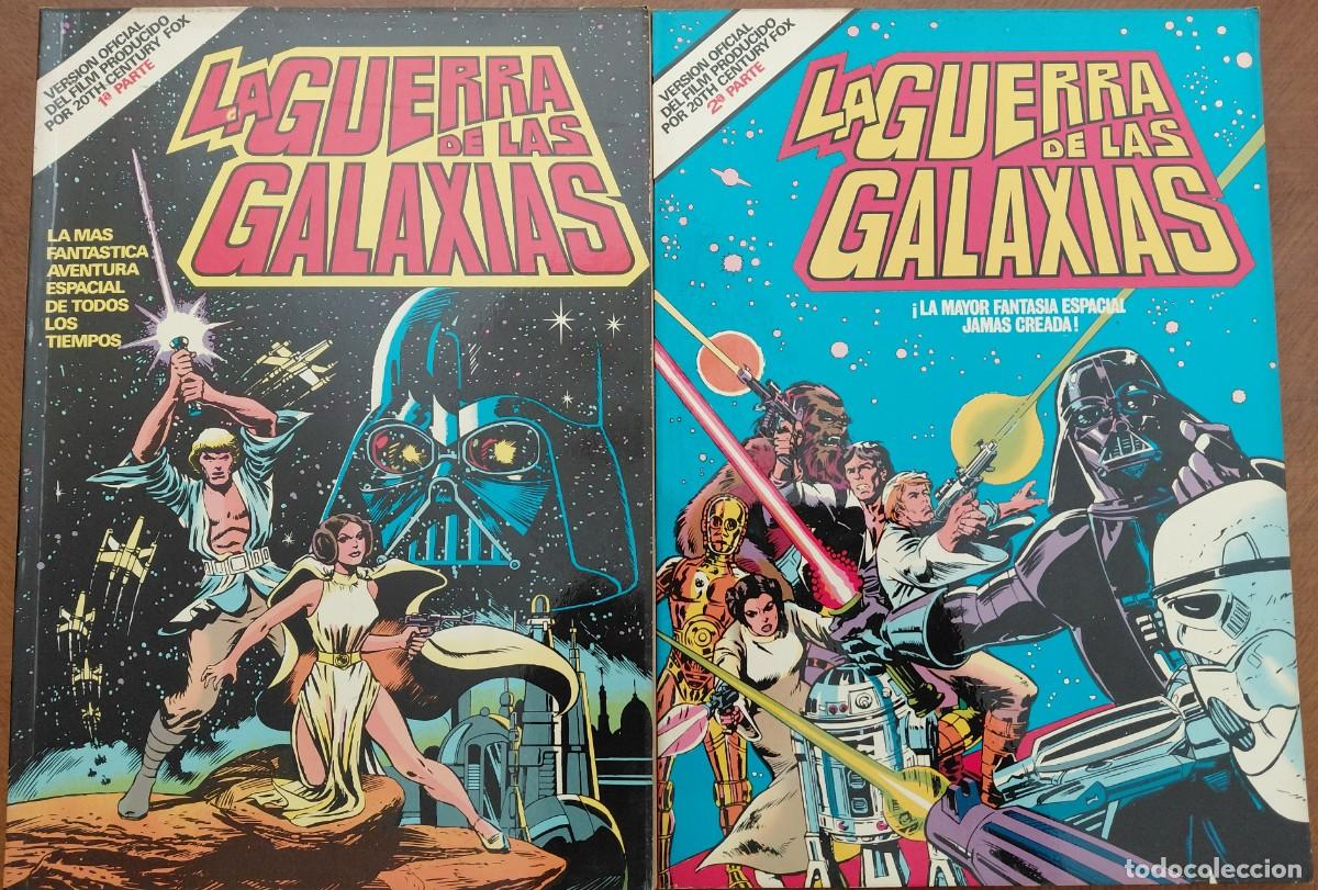 Tebeos: LA GUERRA DE LAS GALAXIAS VERSION DEL FILM TOMO 1 y 2 (Ed. BRUGUERA - 1978) 30x21